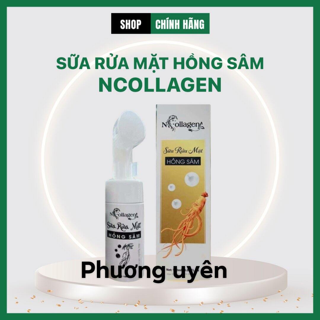 Sữa rửa mặt hồng sâm ncollagen chính hãng