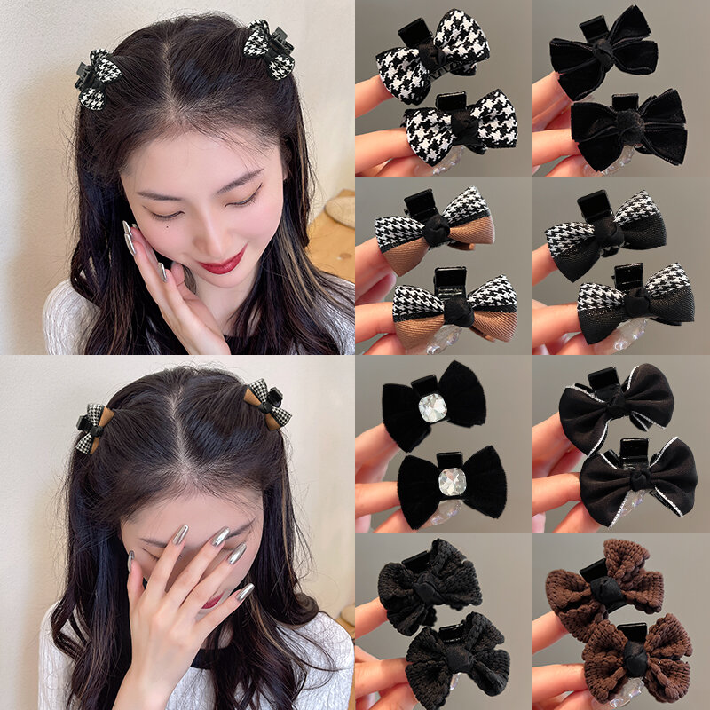 Kẹp tóc nhỏ đầu công chúa kẹp tóc phong cách chanel cho nữ kẹp nơ bướm phụ kiện tóc tóc tóc mái trán kẹp tóc cỡ nhỏ