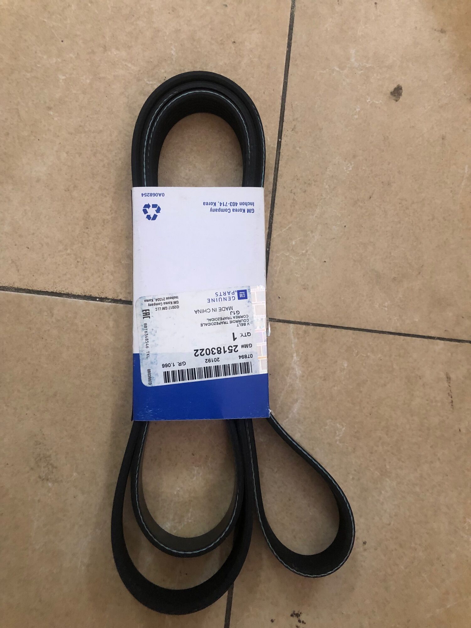 Dây curoa tổng xe chevrolet captiva , vivan ,nubira 2.0 hàng chính hãng