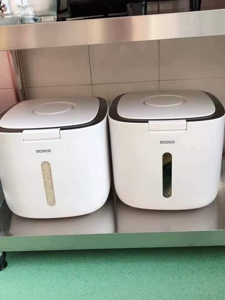 Thùng đựng gạo 10kg - thùng đựng gạo eco