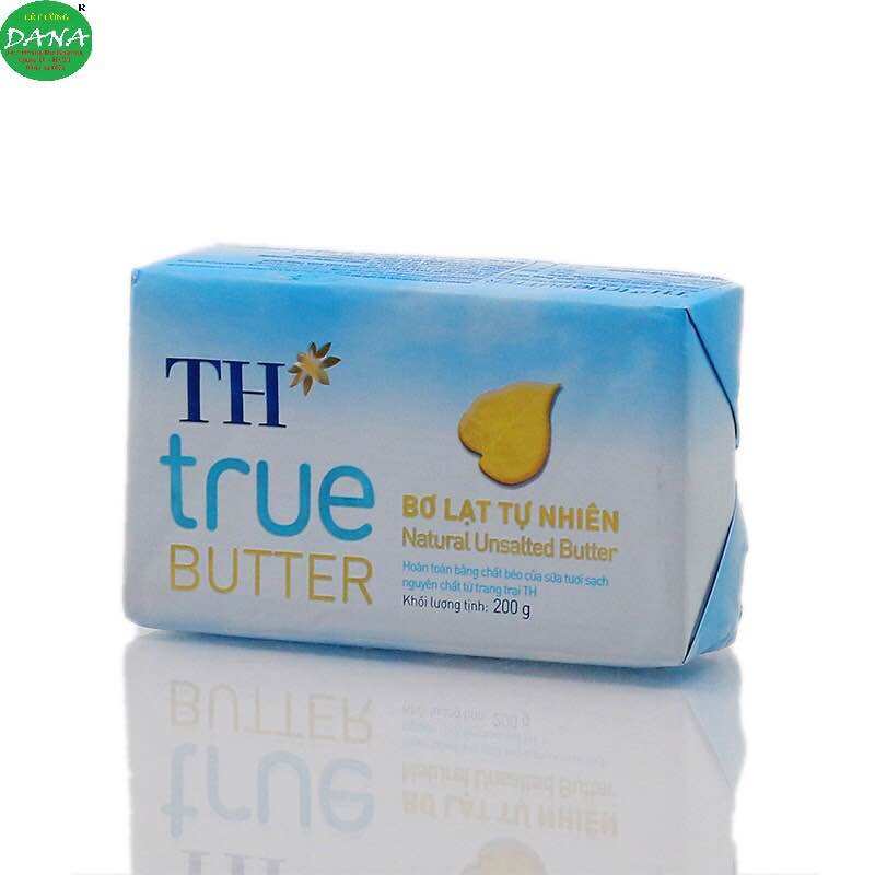 SHIP HCM - BƠ LẠT TỰ NHIÊN TH TRUE BUTTER 200GR - 30123 BƠ LÀM BÁNH