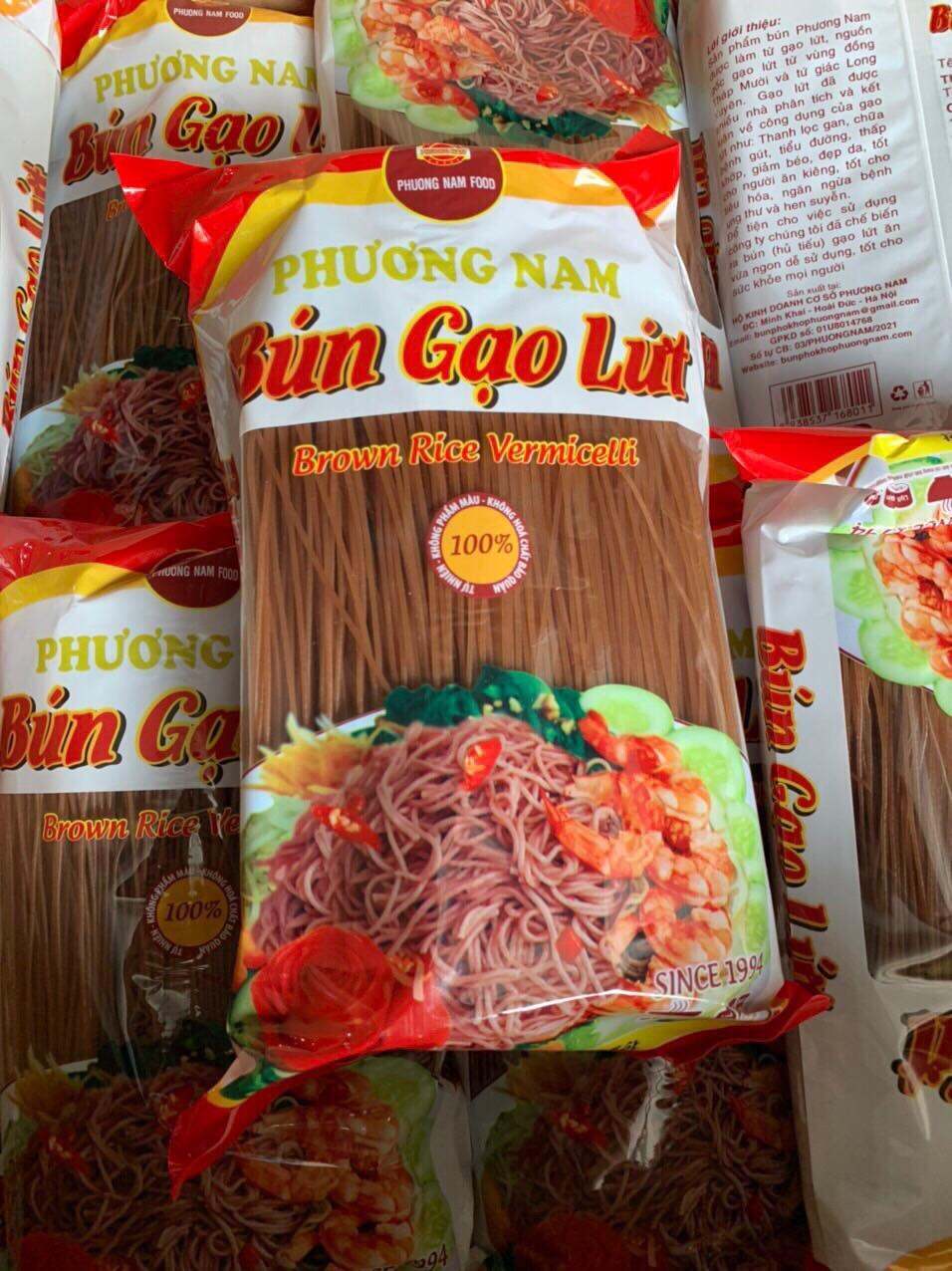 Bún gạo lứt đỏ 500Gram dành cho người ăn kiêng, giảm cân,keto/das, Eatclean & Heatthy