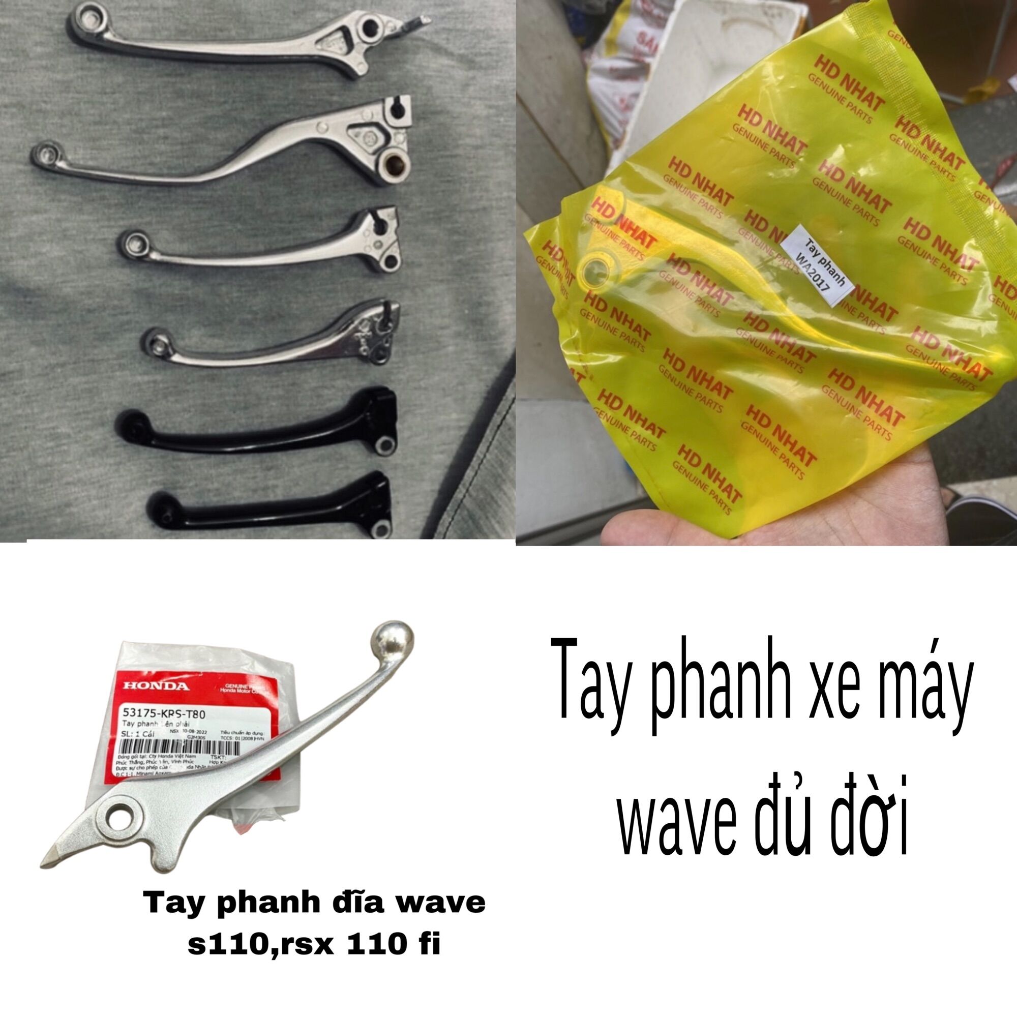 Tay phanh xe máy wave,tay thắng xe wave 110,wave s110,wave nhỏ,wave 50cc,alpha,rsx,hàng honda