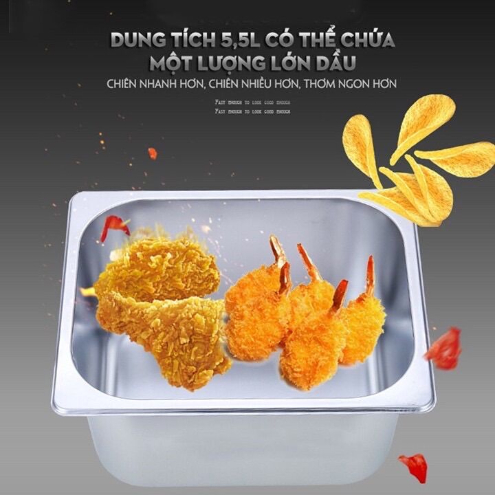 Bếp chiên nhúng điện 6L