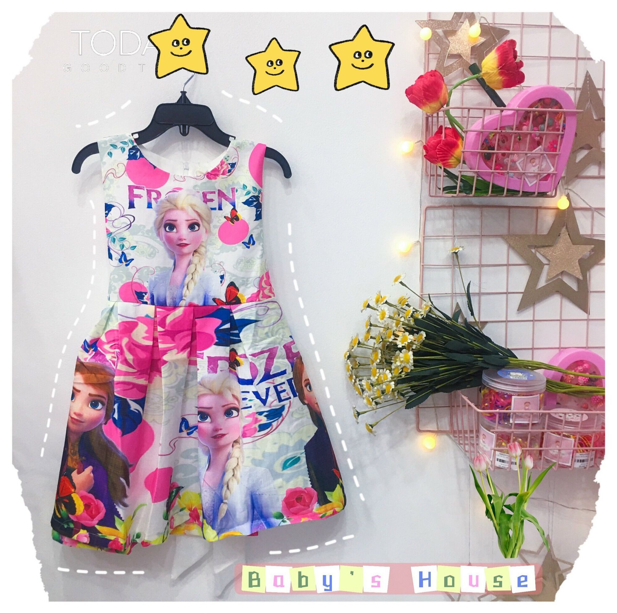 Đầm công chúa elsa(11-23 kg)