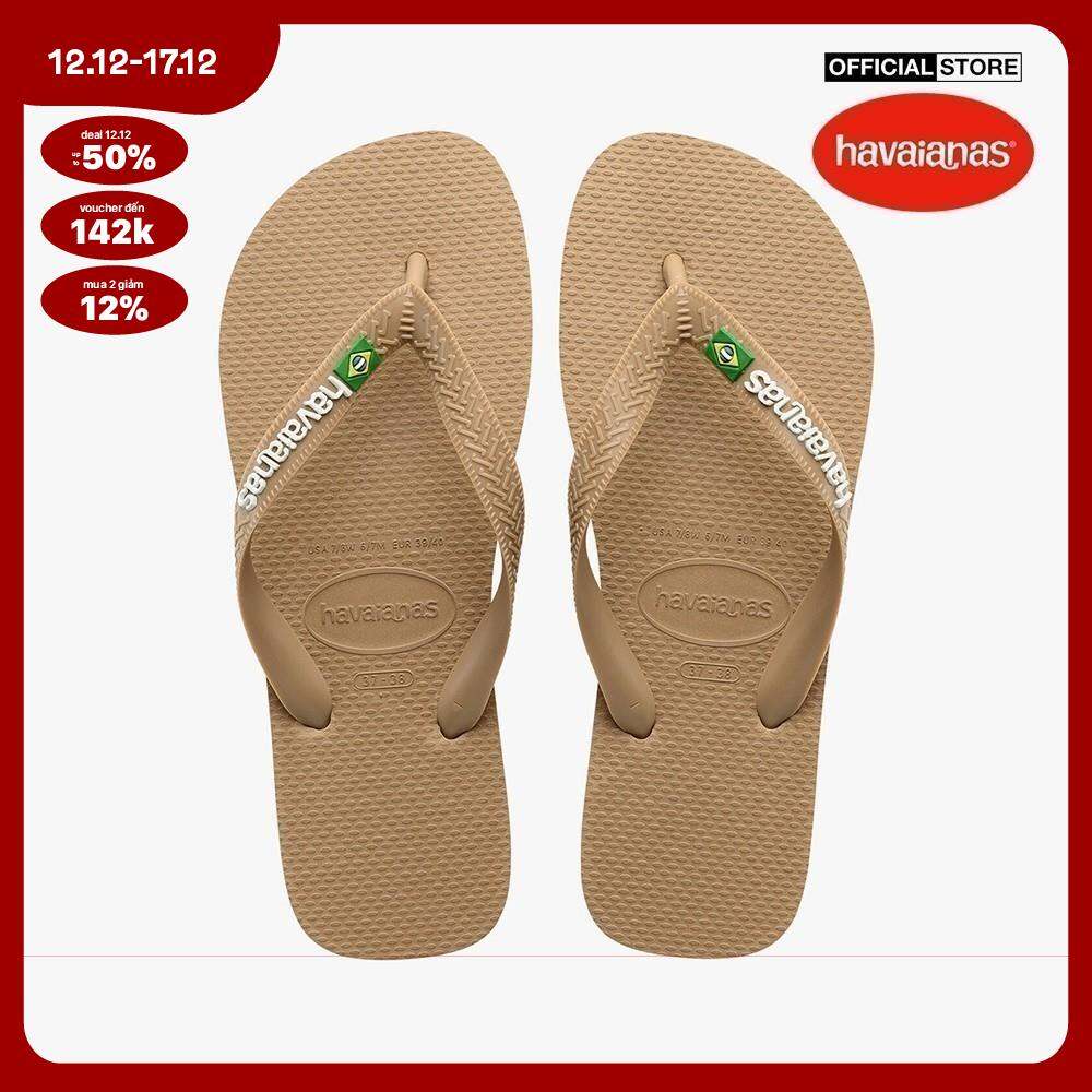 [GIÁ SỐC 12/12 + FLASH VOUCHER 20% + MUA 2 GIẢM 12% + FREESHIP|CHỈ 20H 11/12 - 12/12] HAVAIANAS - Dép kẹp unisex Brasil Logo 4110850-3581