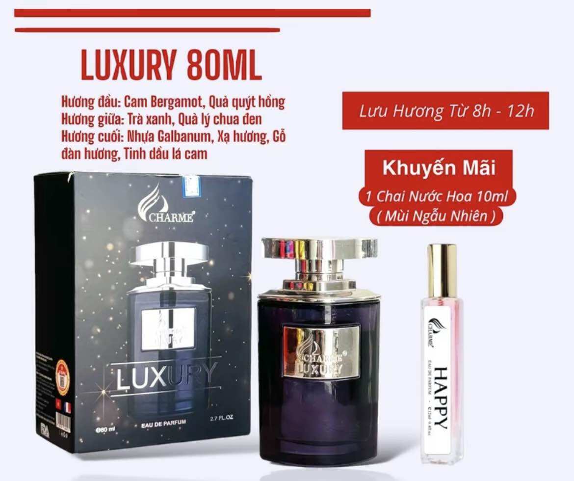 Nước hoa Charme Luxury 80ml