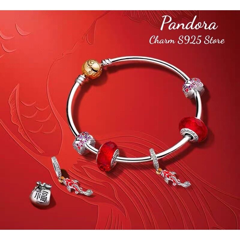 PAN ALE CHARM TREO CÁ CHÉP MAY MẮN BẠC S925 CAO CẤP