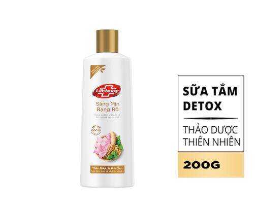 Sữa tắm Lifebuoy Detox sạch sâu từ than hoạt tính và cám gạo 200g