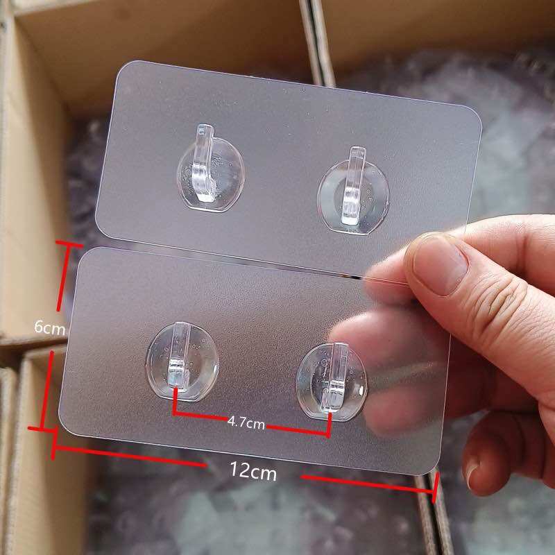 Móc dán tường chịu lực trong suốt