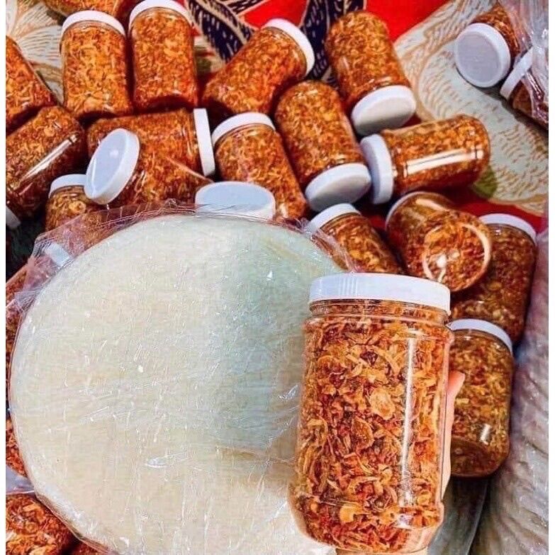 Hủ 200g muối tôm hành phi