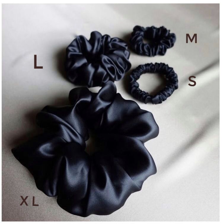 Scrunchie lụa satin dây cột tóc lụa satin dây buộc tóc lụa phụ kiện tóc