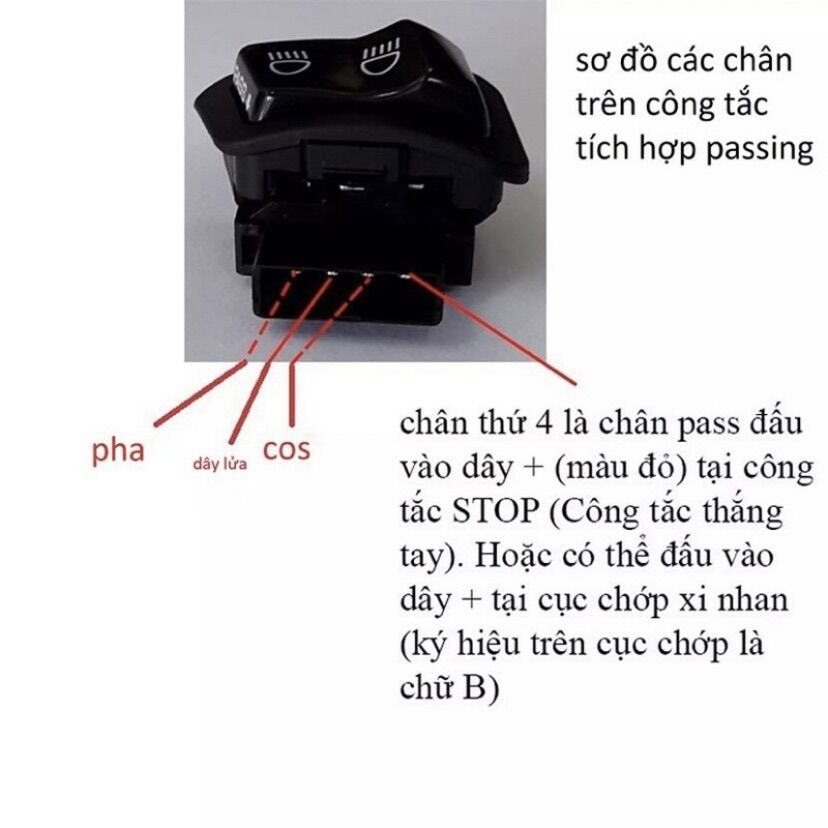 Công tắc passing wave 110,50cc,100,sh,winner,vision,airblade 125