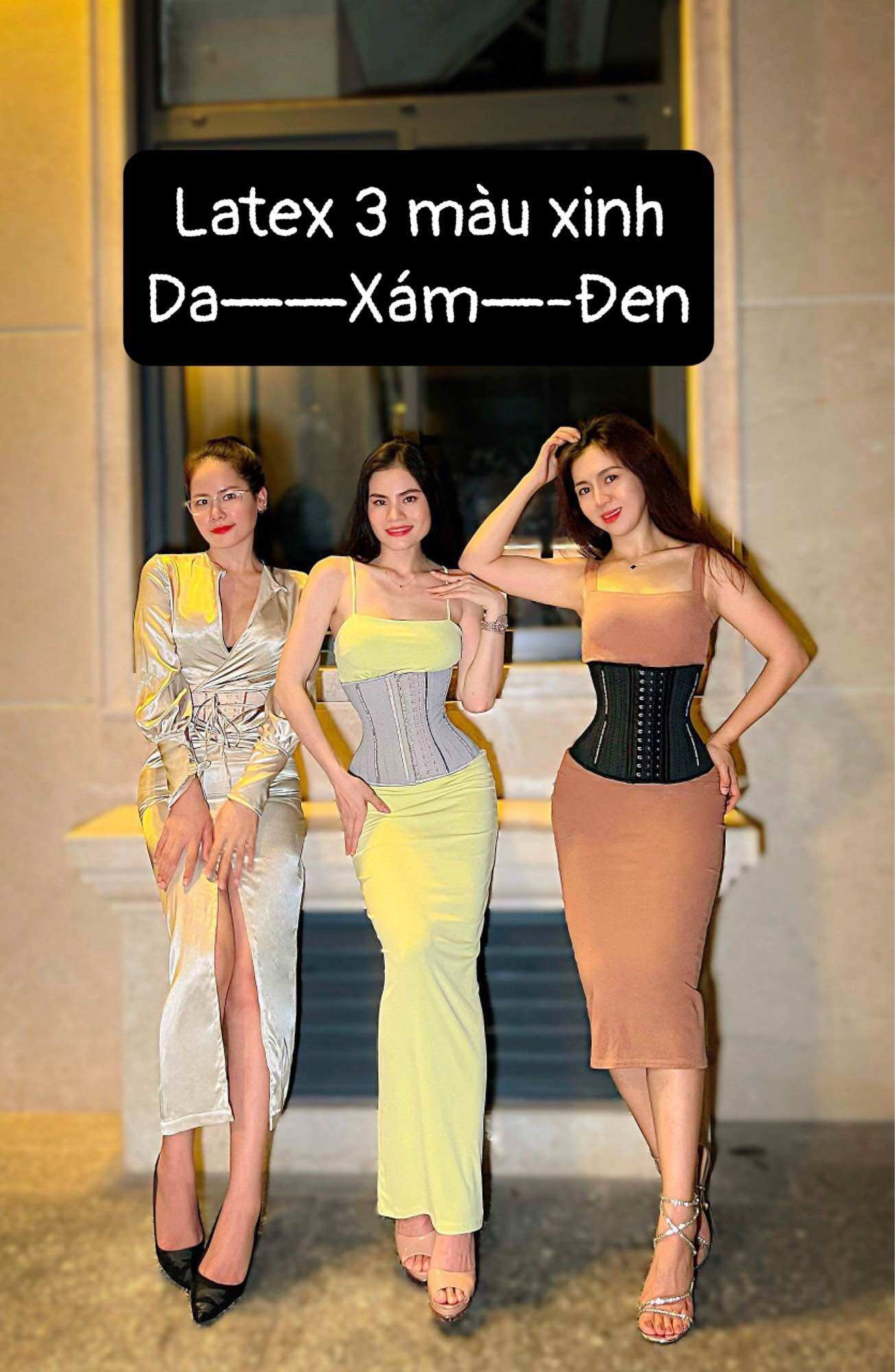 [Nhập Khẩu Chính Hãng+Tặng Áo Lót Liner] Nịt bụng latex luxury 25 xương corset chuẩn Hy Lạp màu đen, xám, da. Đai nịt bụng, gen nịt bụng, nịt bụng latex, định hình eo, nịt bụng siết mỡ.