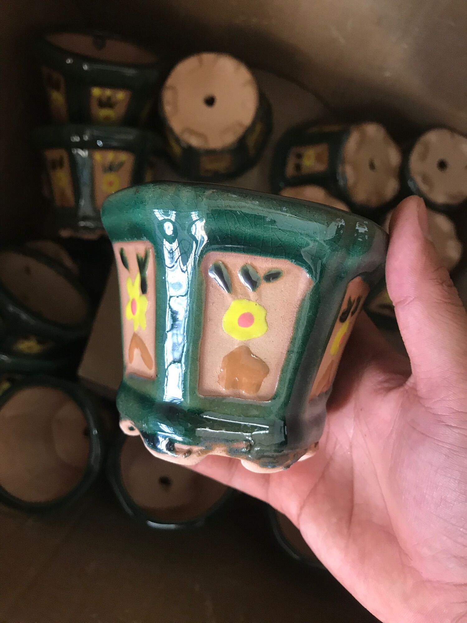 Chậu lục giác mini