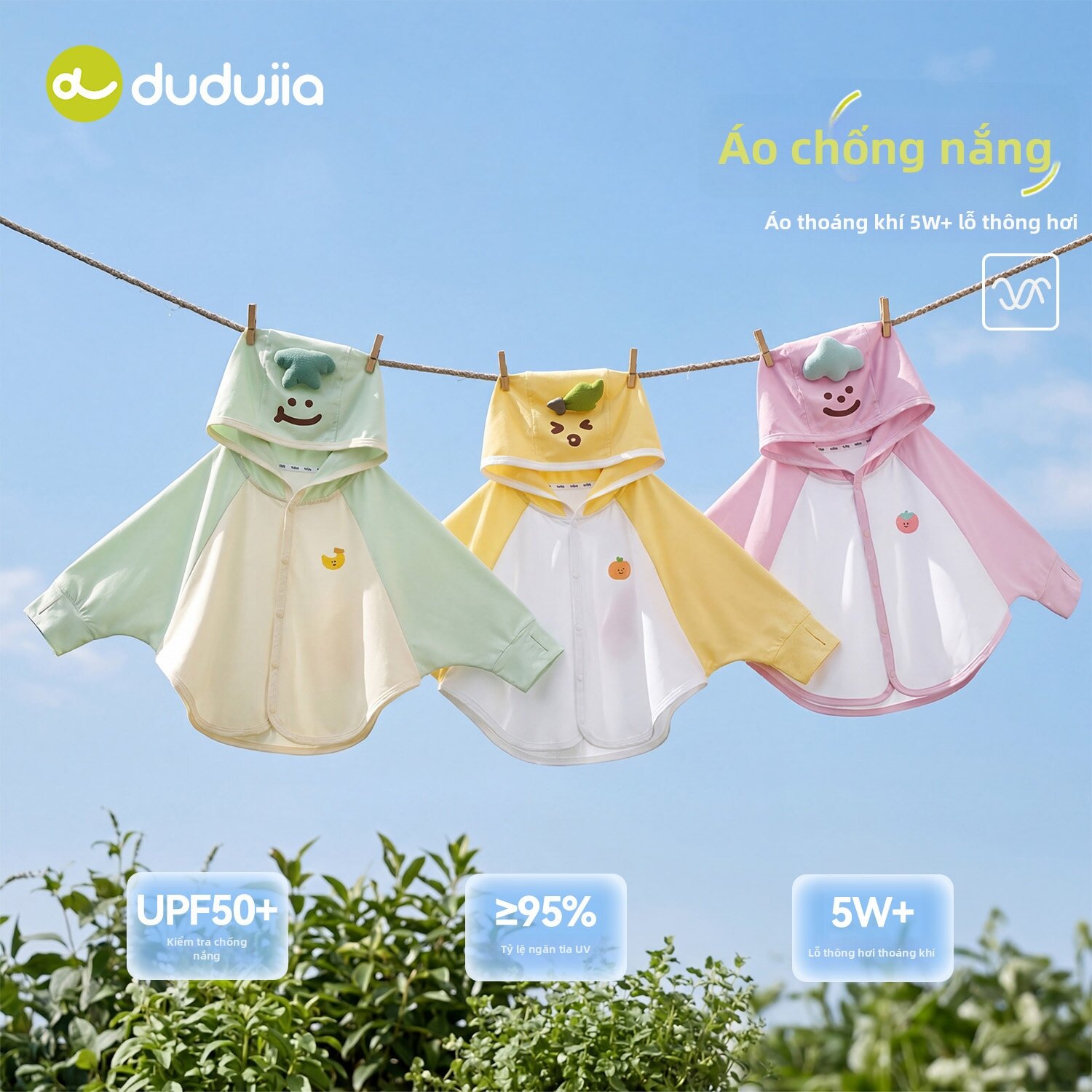 Áo Khoác Bảo Vệ UV Cho Trẻ Em