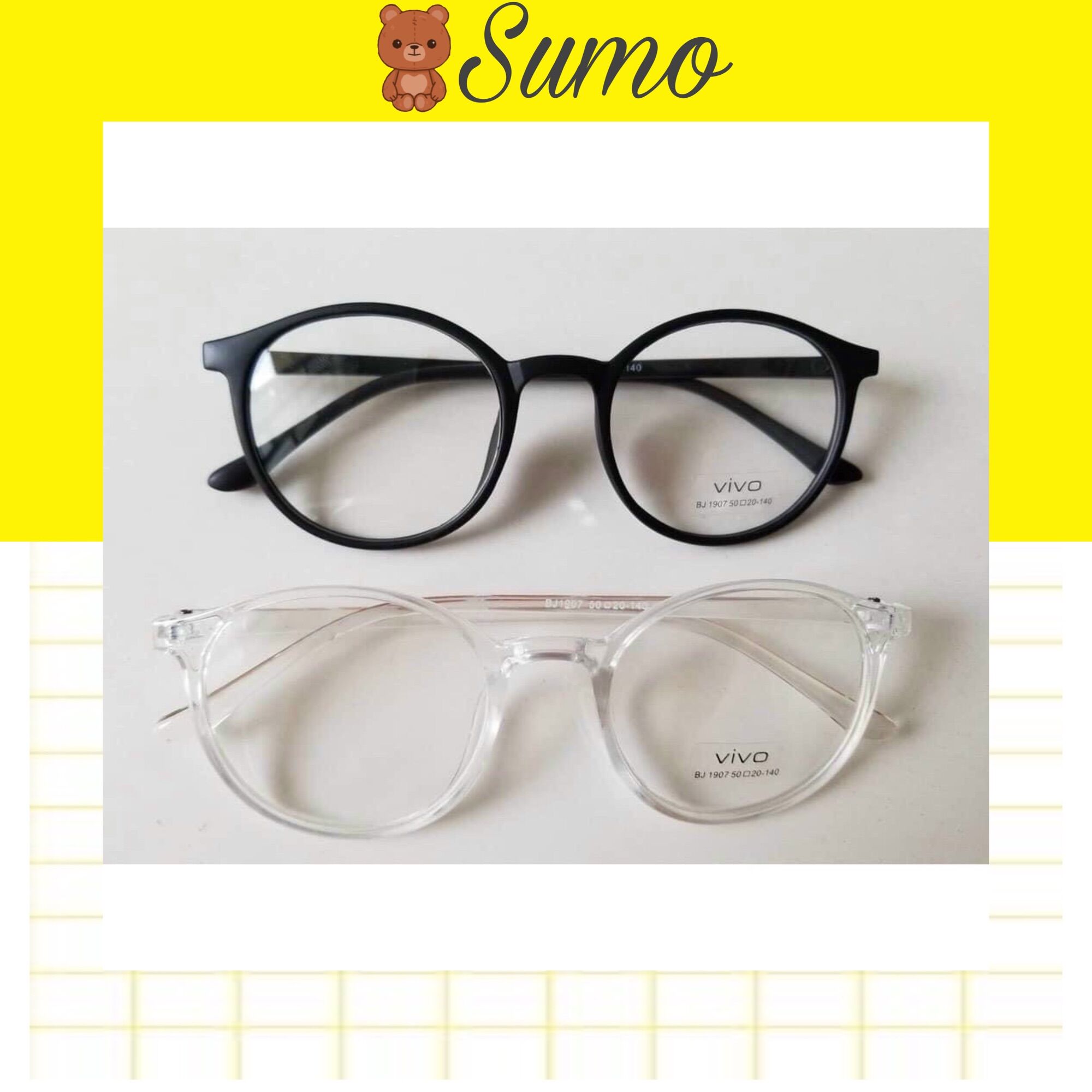Kính ViVo giả cận gọng nhỏ 2 màu