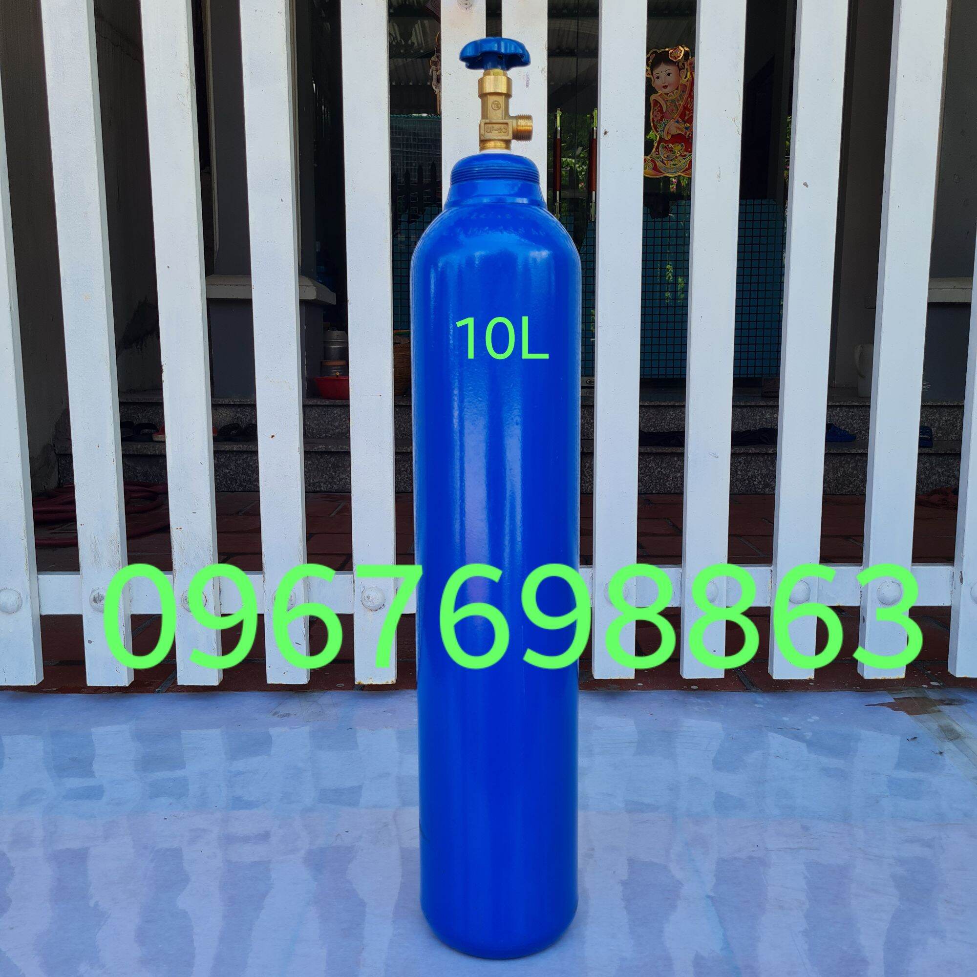 Bình khí oxy 10lít đã nạp khí