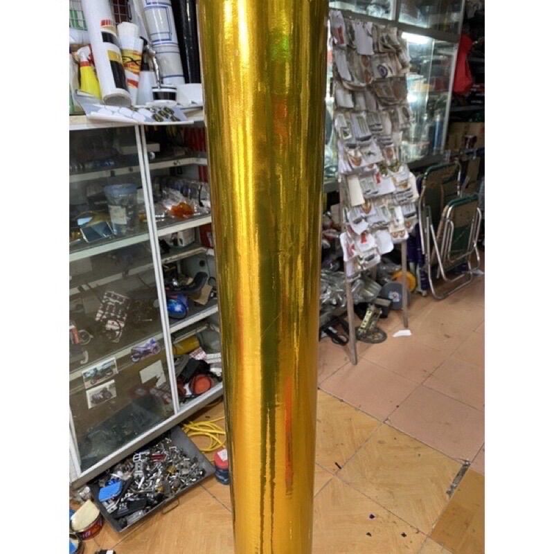 Decal crom vàng siêu bóng dán oto xe máy