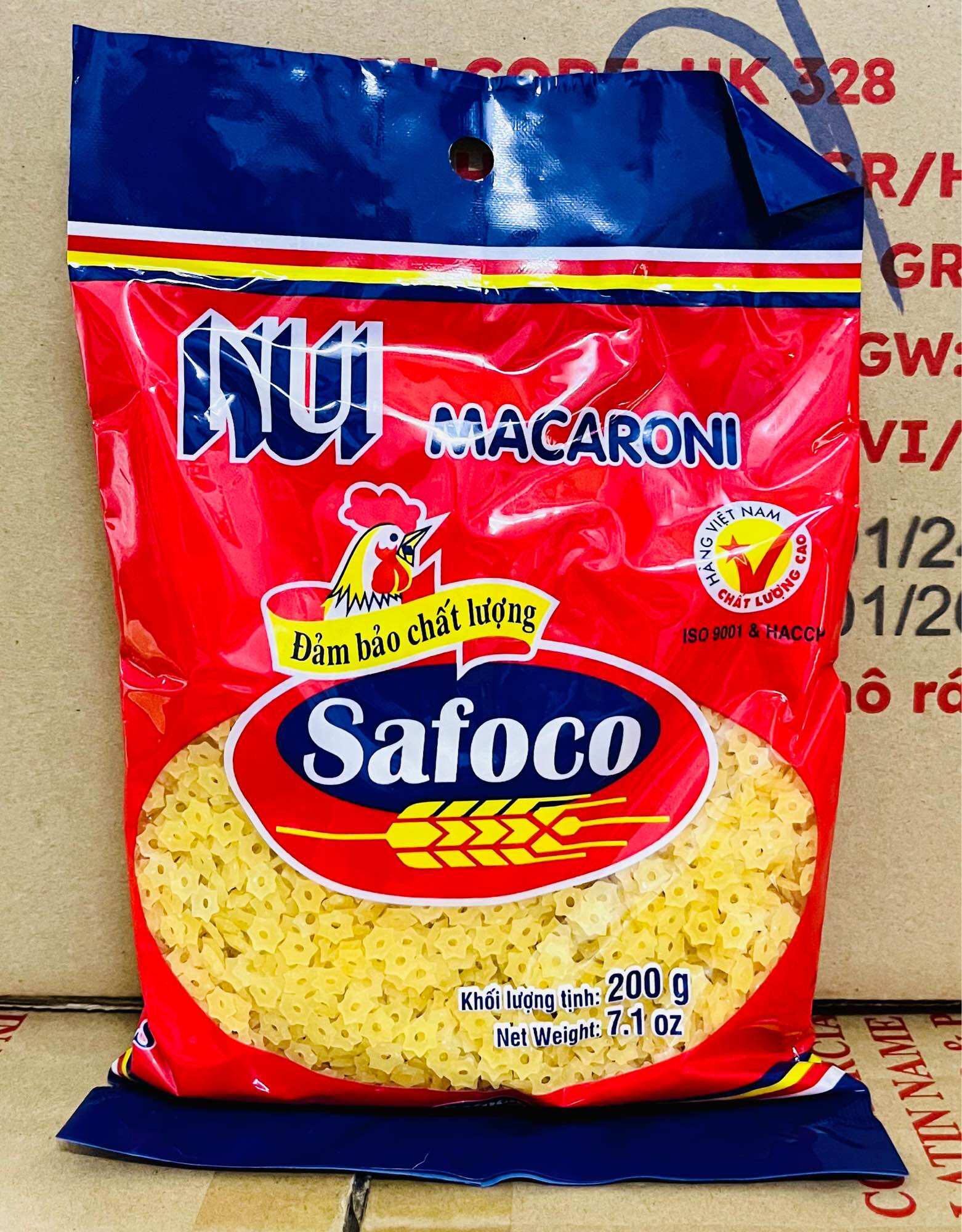 Nui ống/Nui sao/Nui chữ c Safoco gói
