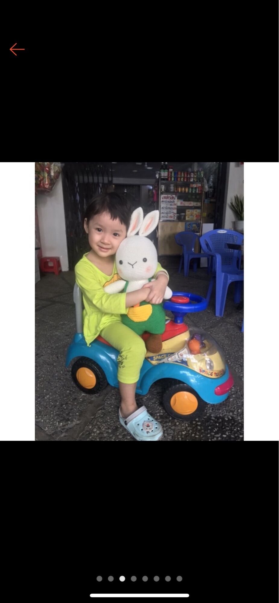 Thú len nhồi bông handmade - Thỏ Chubby