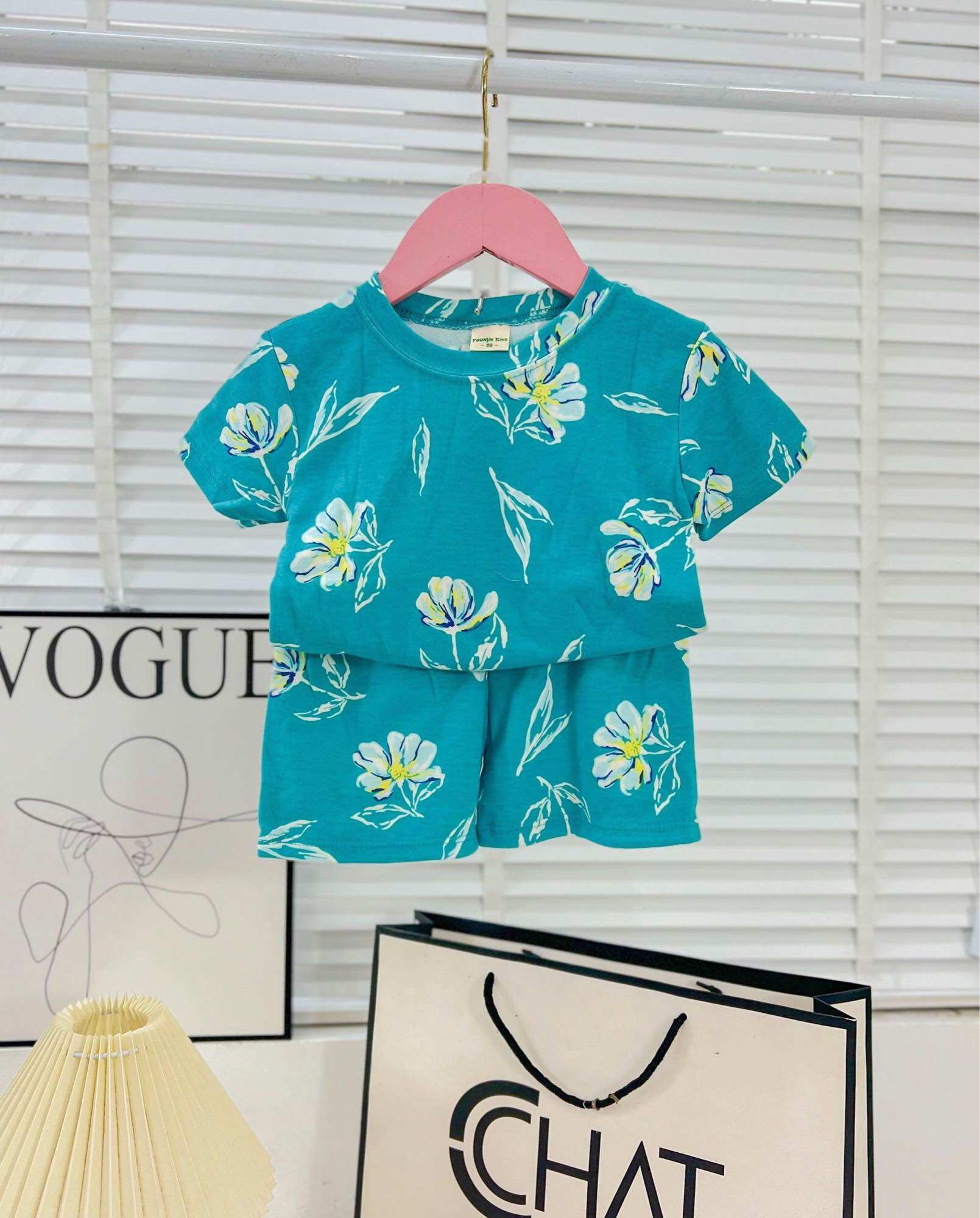 Set bộ cộc quần đùi cho bé gái 5-17kg