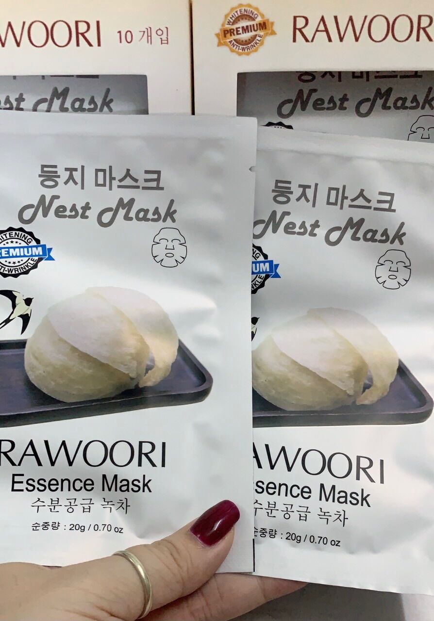 Mặt nạ trắng da Tổ Yến Rawoori Hàn Quốc 1 miếng 11k