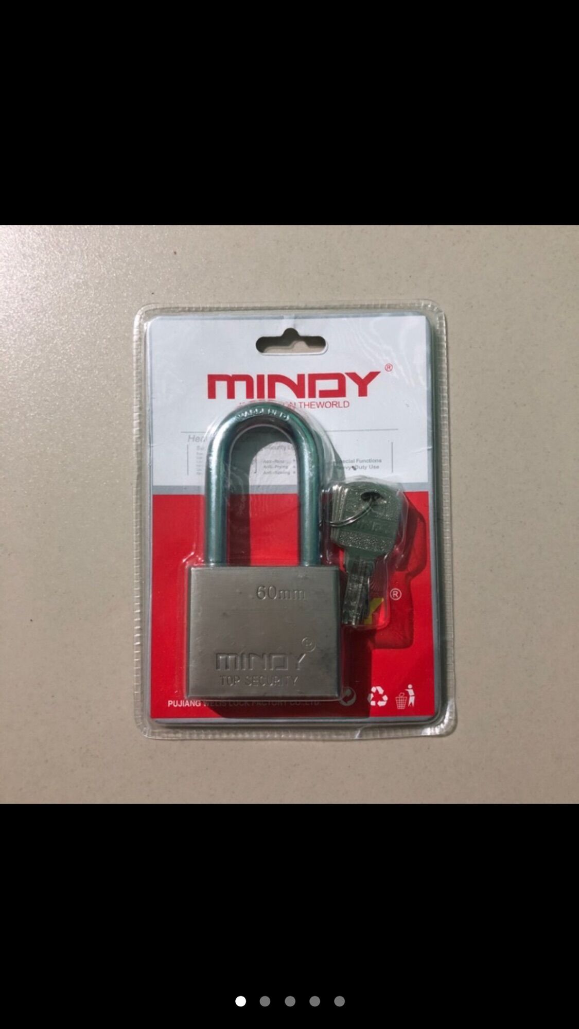 Khoá chống trộm Mindy càng dài 50mm 60mm