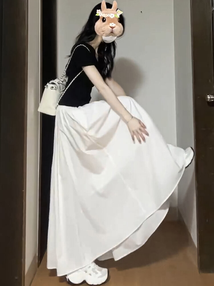 YIFANSHI | Chân Váy A-Line High Waist Giảm Béo