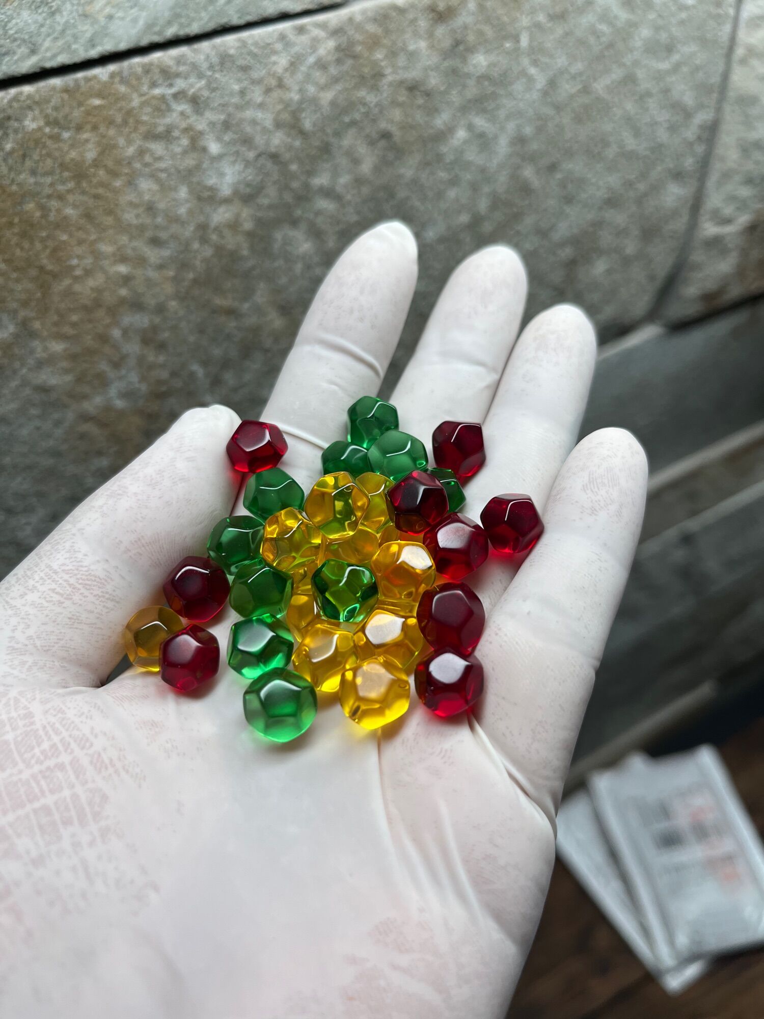 1 viên bi hạt lựu nhiều Size