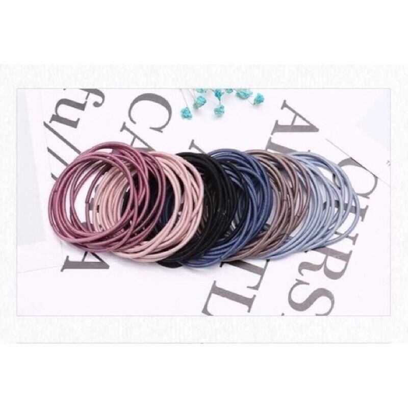 Túi 100 Dây Cột Tóc Mix Màu Cực Xinh