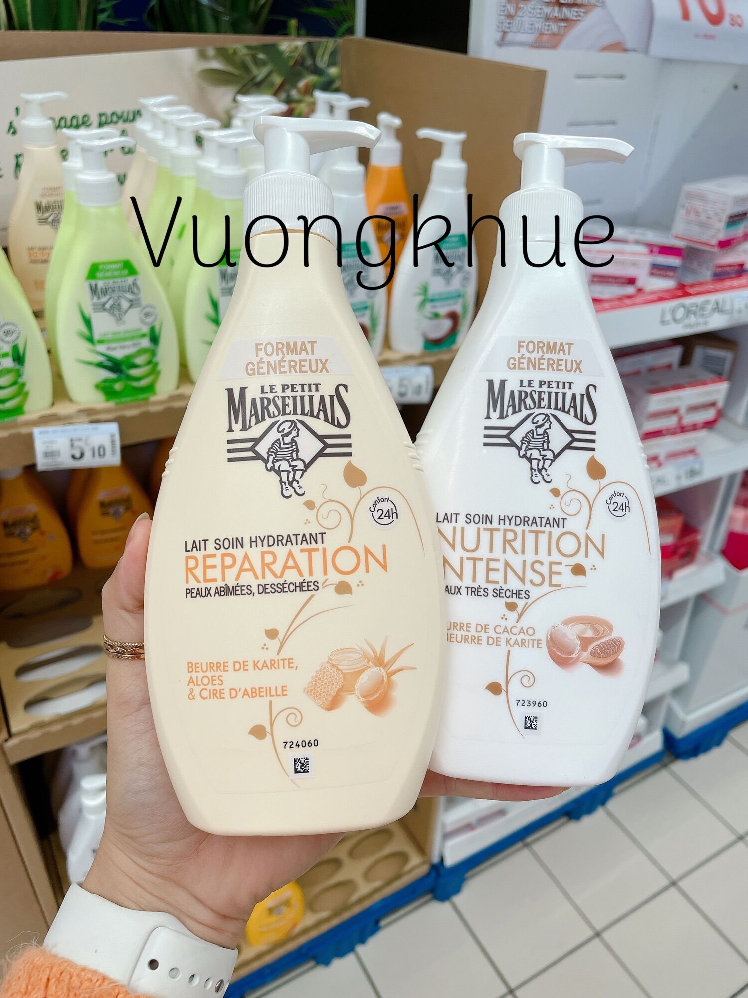 Sữa dưỡng thể Marseillais 400ml- hàng chính hãng Pháp
