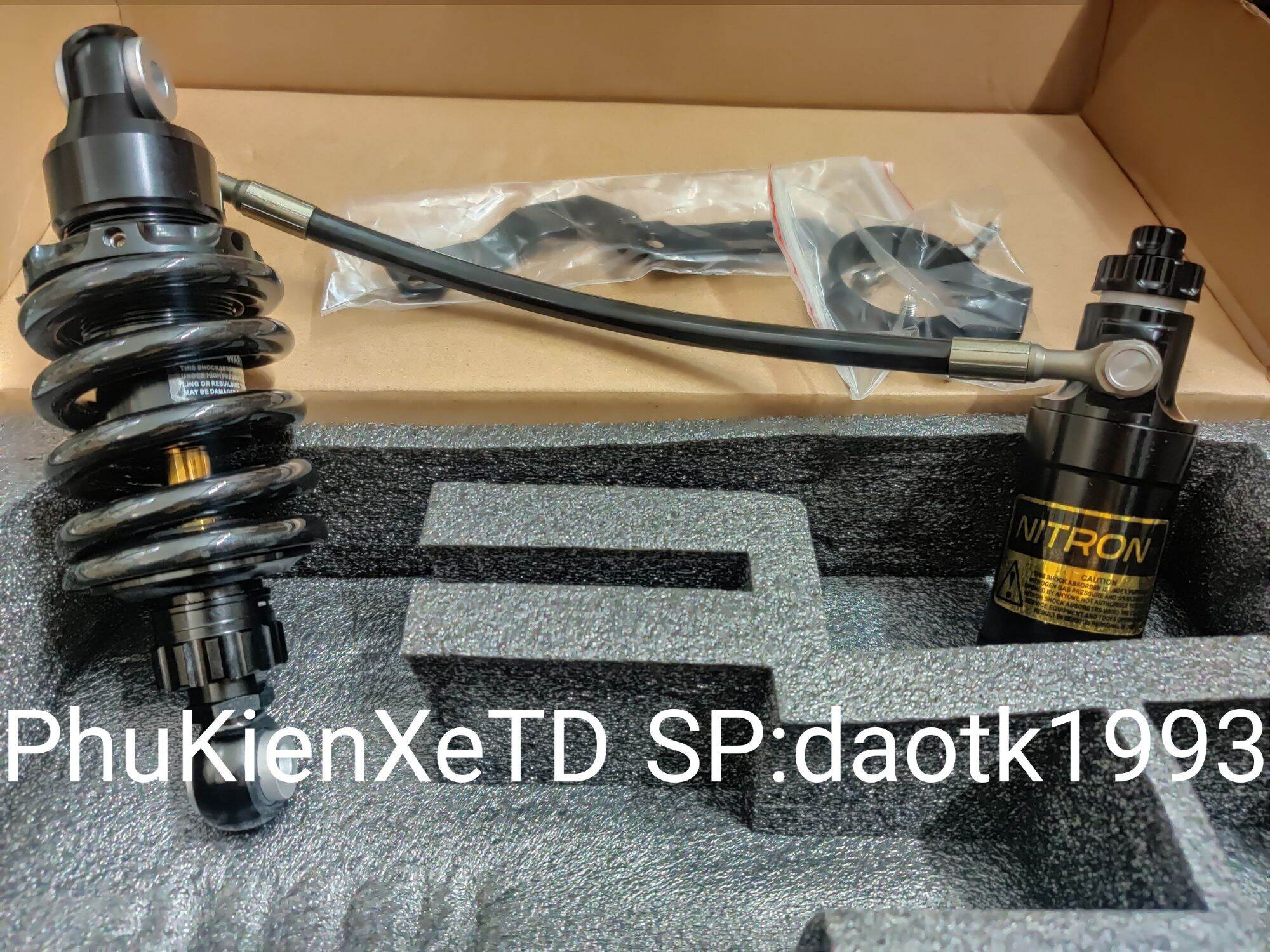 Phuộc nitron/ rcb bình dầu xoay 360° lắp ex135 ex150 ex2010 ex155 ex2011