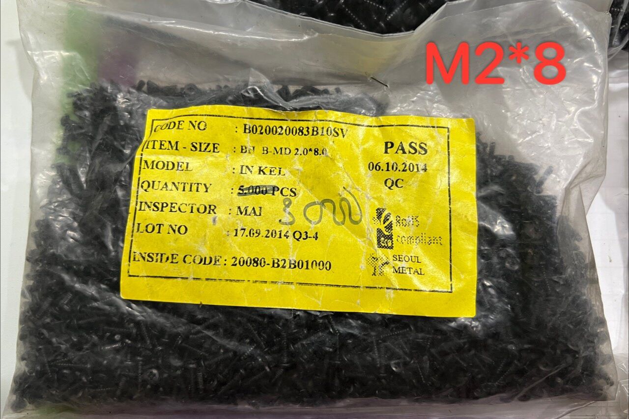 [ 100 con ] ỐC VÍT BẮT AMPLI…( M2.6x8 , M2.6x10 , M2x8 các mẫu ,các màu)
