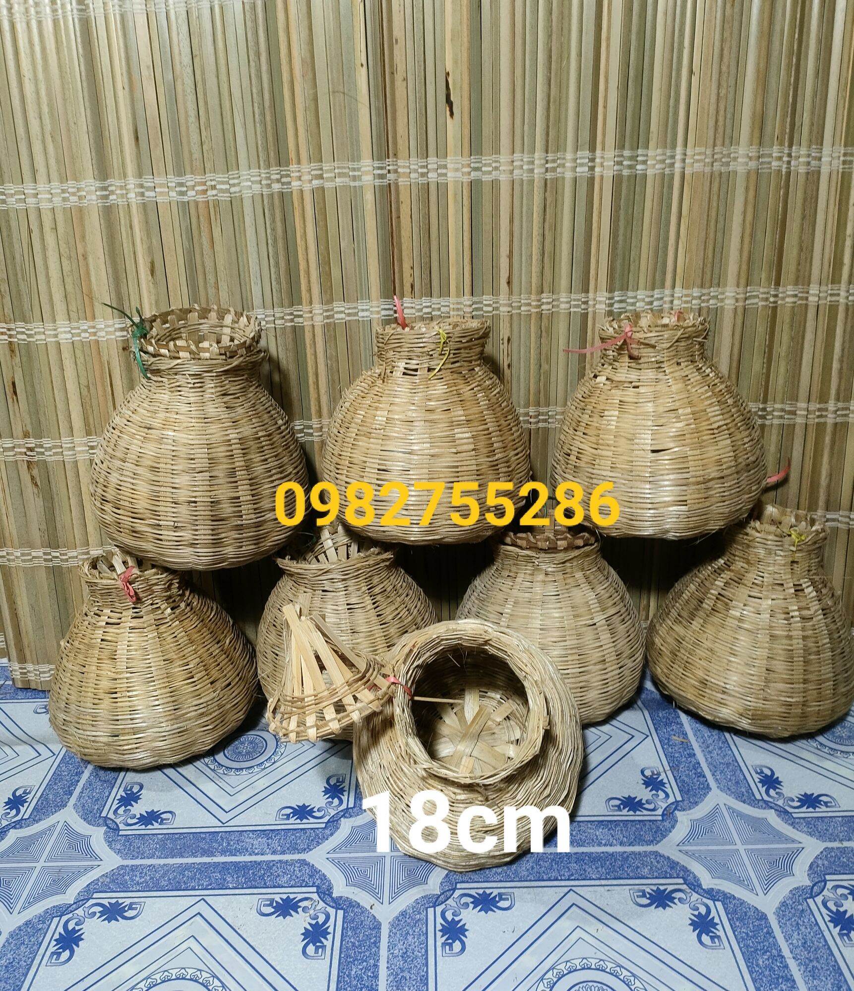 Giỏ tre cua cá