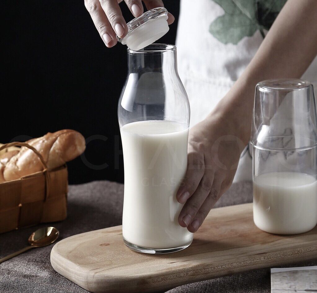 Combo 2 Chai Libbey Trend Swerve 565ml (nắp thủy tinh)