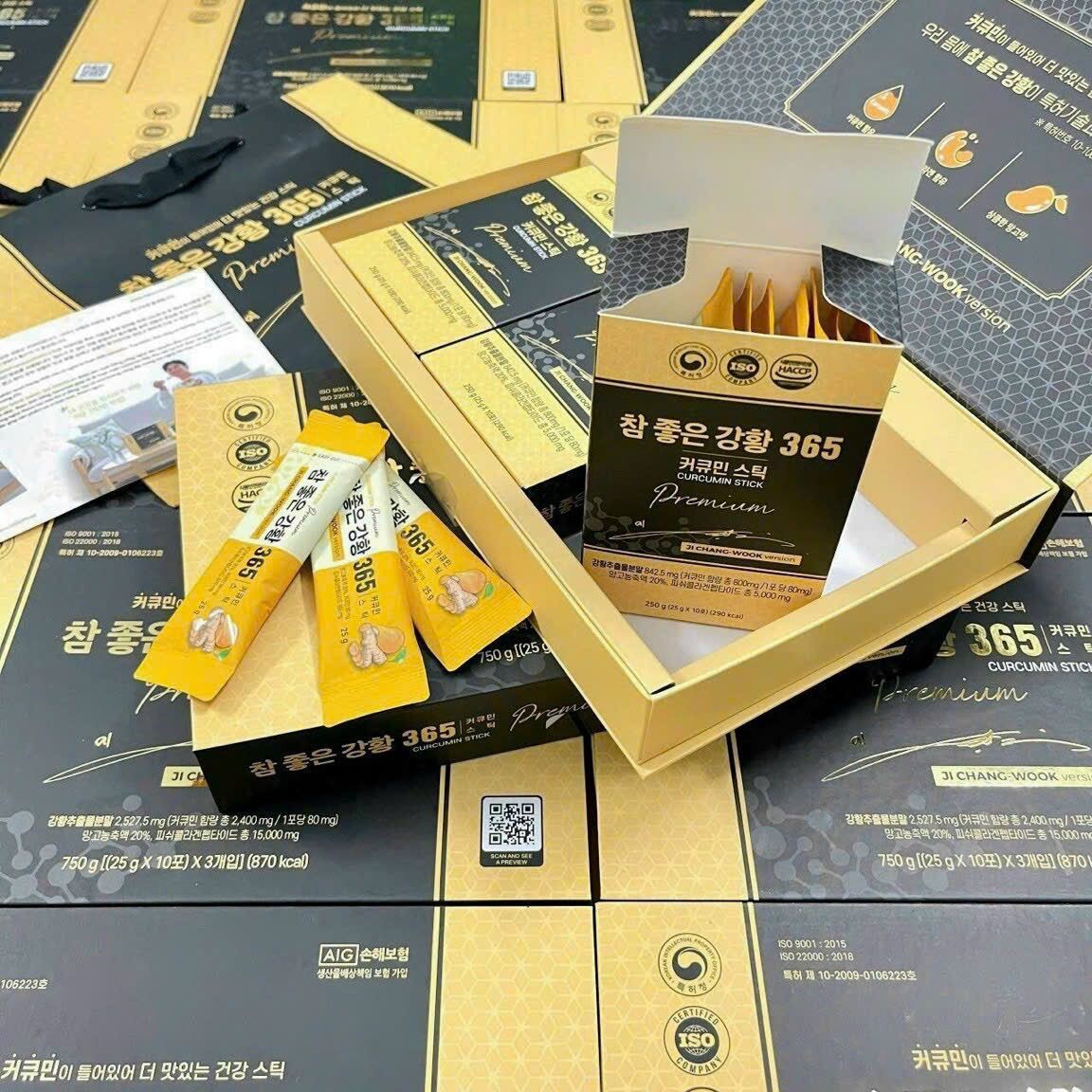 Mẫu mới 2023 thạch nghệ collagen nano curcumin jelly 365 vị xoài hàn quốc