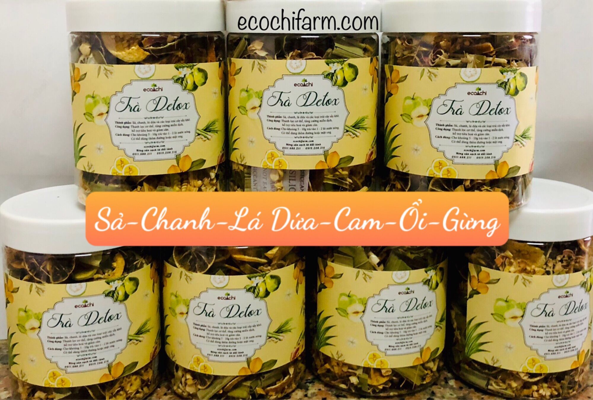 Trà Detox Ecochi - Hỗ trợ giảm cân - 100g
