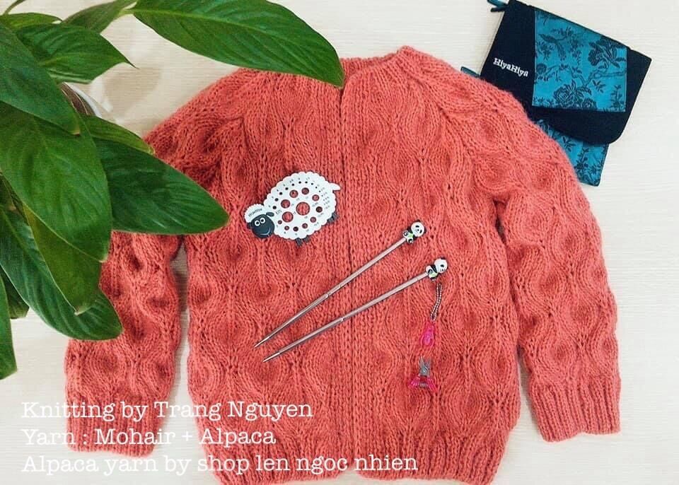 Len Alpaca mềm,  xốp  và vô cùng nhẹ .