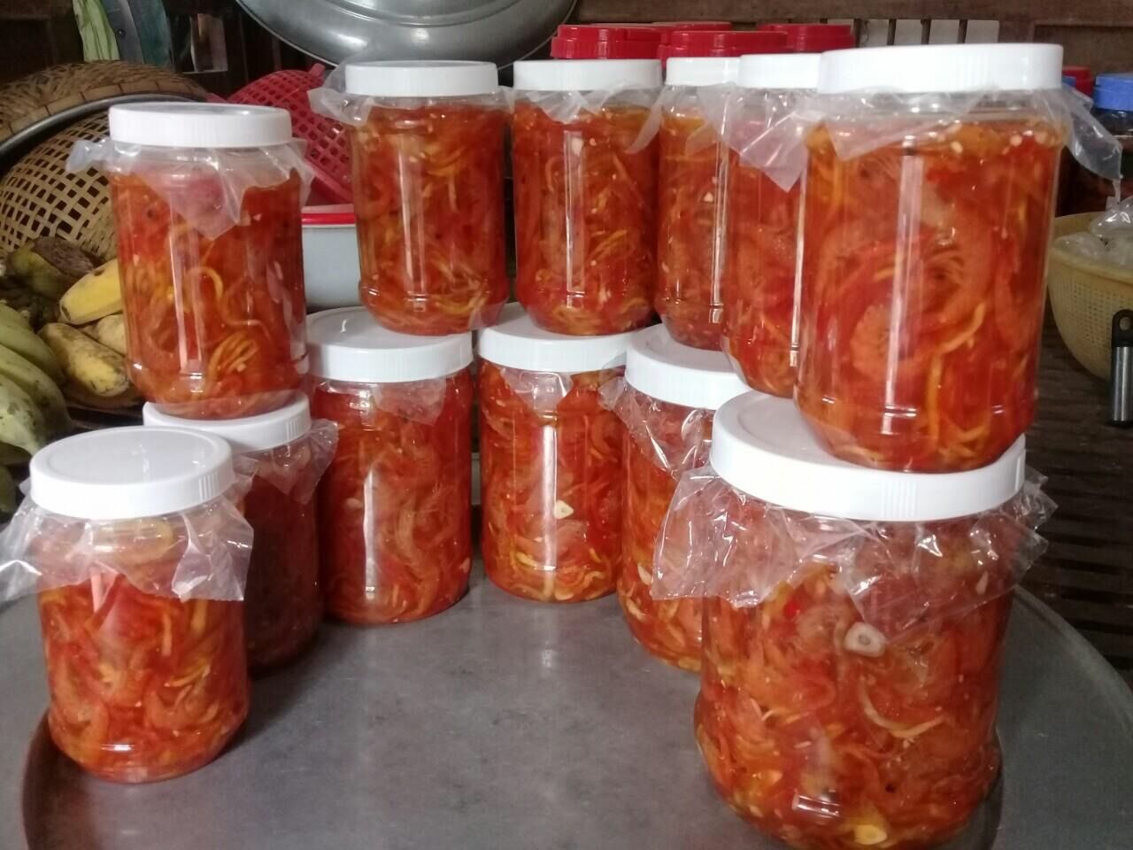 Mắm tép trộn đu đủ hủ 500g (tép bạc đất sông)