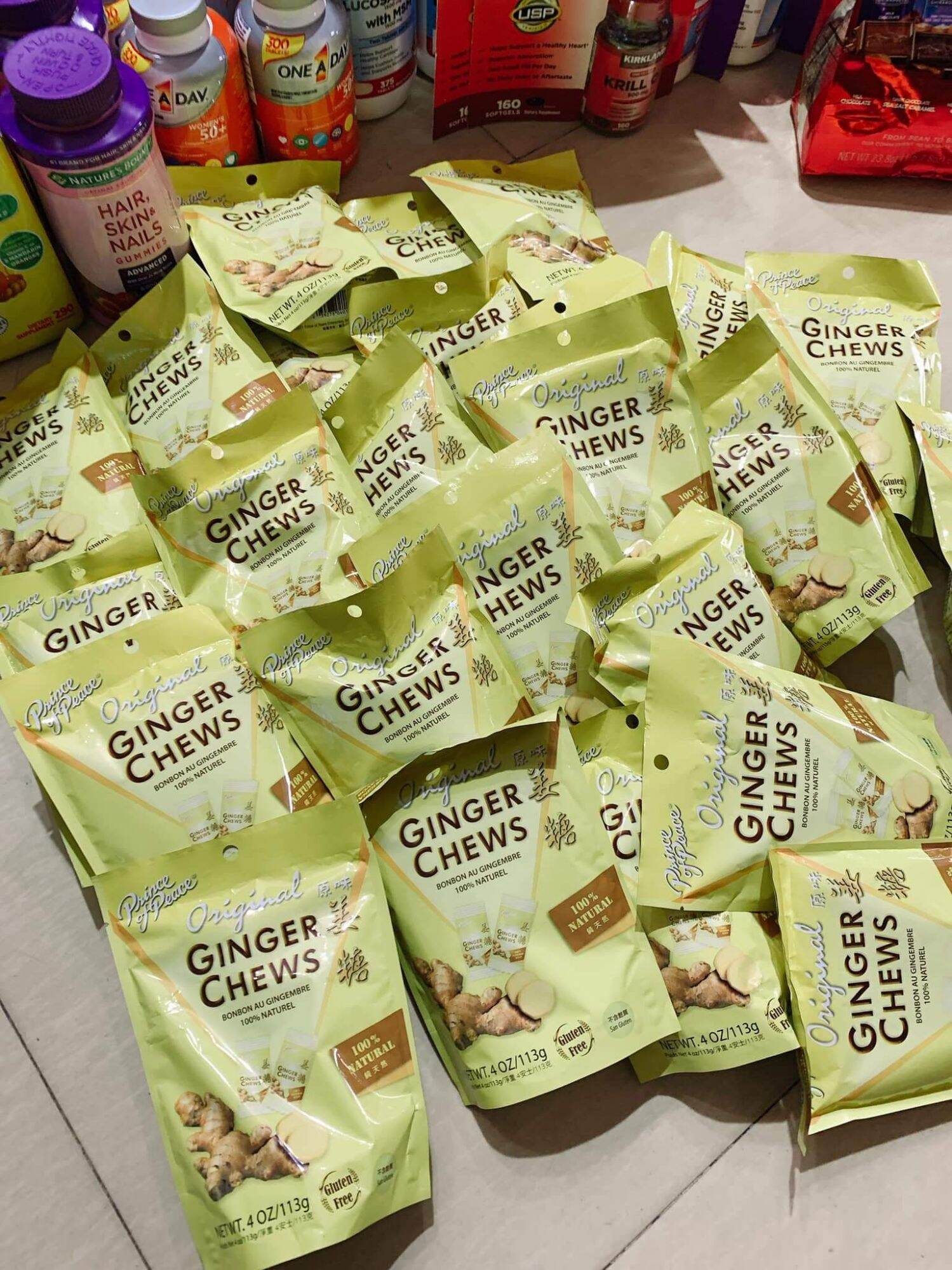 [Hàng Mỹ] Kẹo dẻo gừng Original Ginger Chews của Mỹ