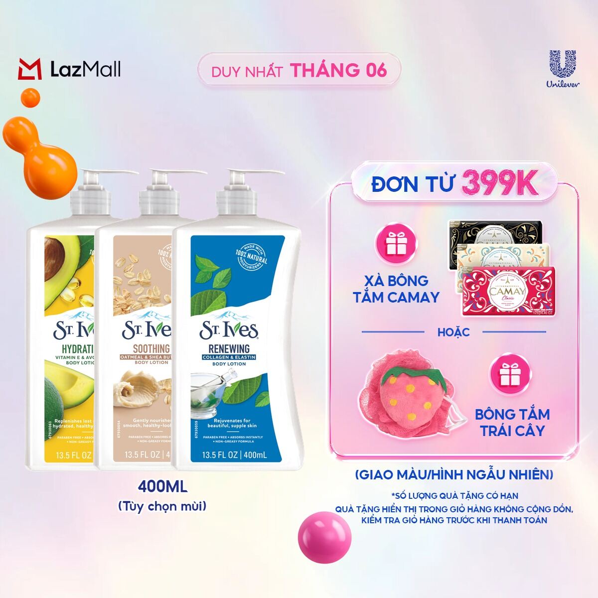 Sữa dưỡng thể St.ives 400ml (Tuỳ chọn phân loại)