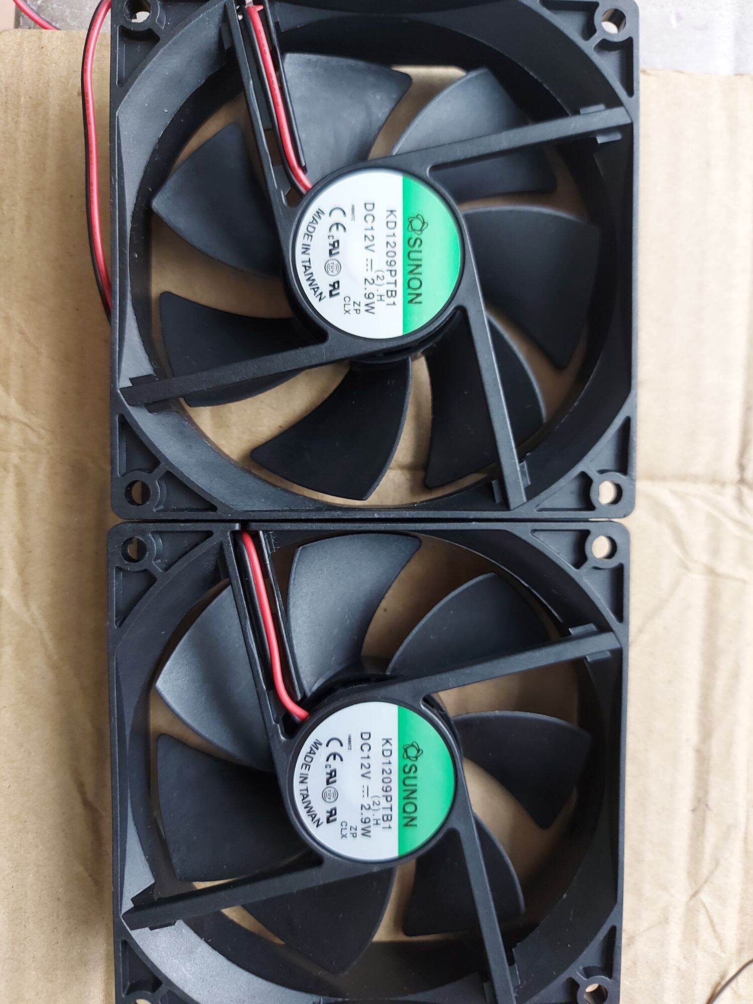 Combo 2 quạt tản nhiệt Sunon 9cm 12v