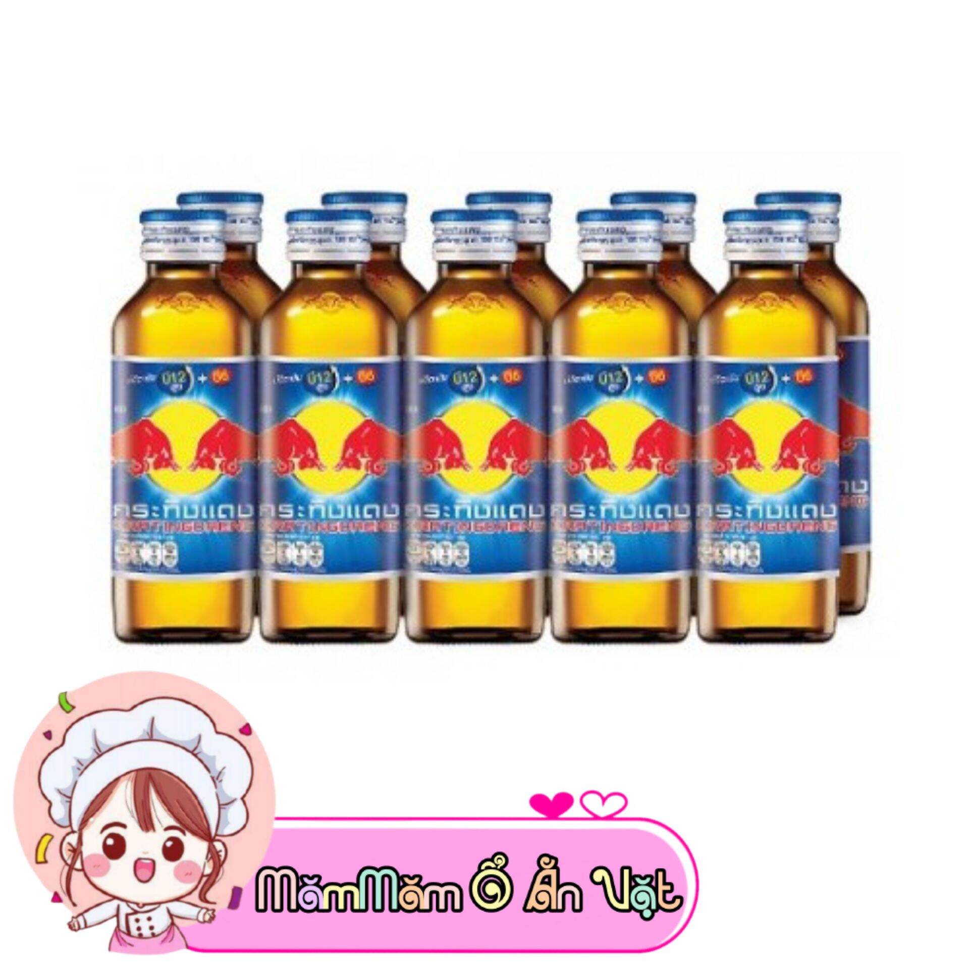 Lốc 10 chai nước tăng lực red bull thái lan