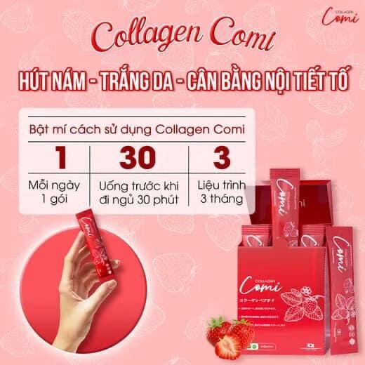 Collagen Comi cam kết 100% hàng chính hãng- hút nám , trắng da, cân bằng thumbnail