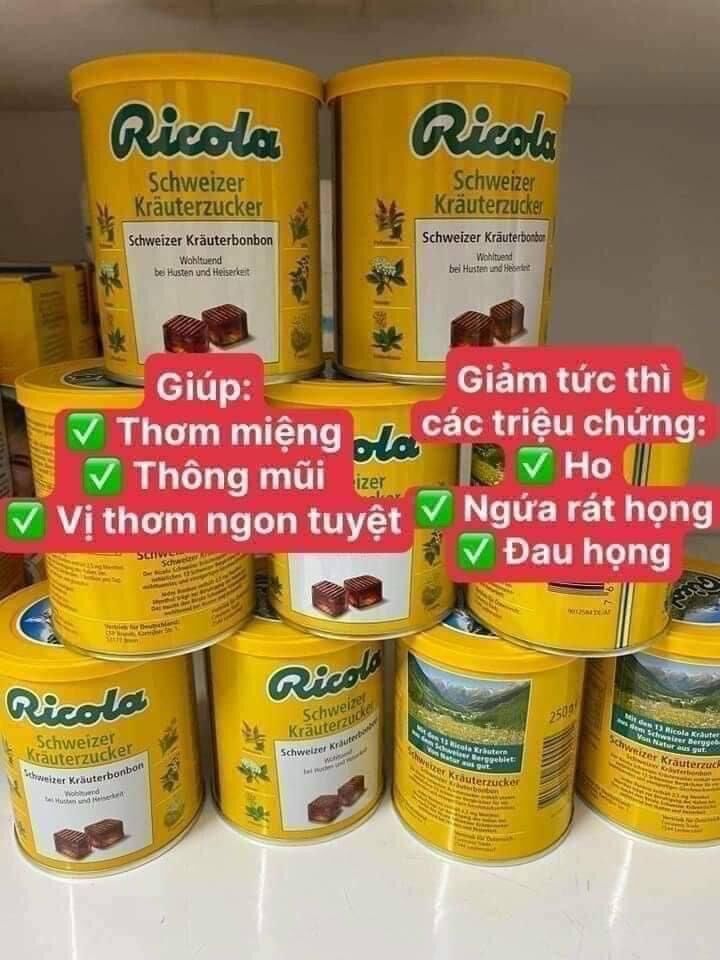 Kẹo ngậm ho thảo dược RICOLA, 250g