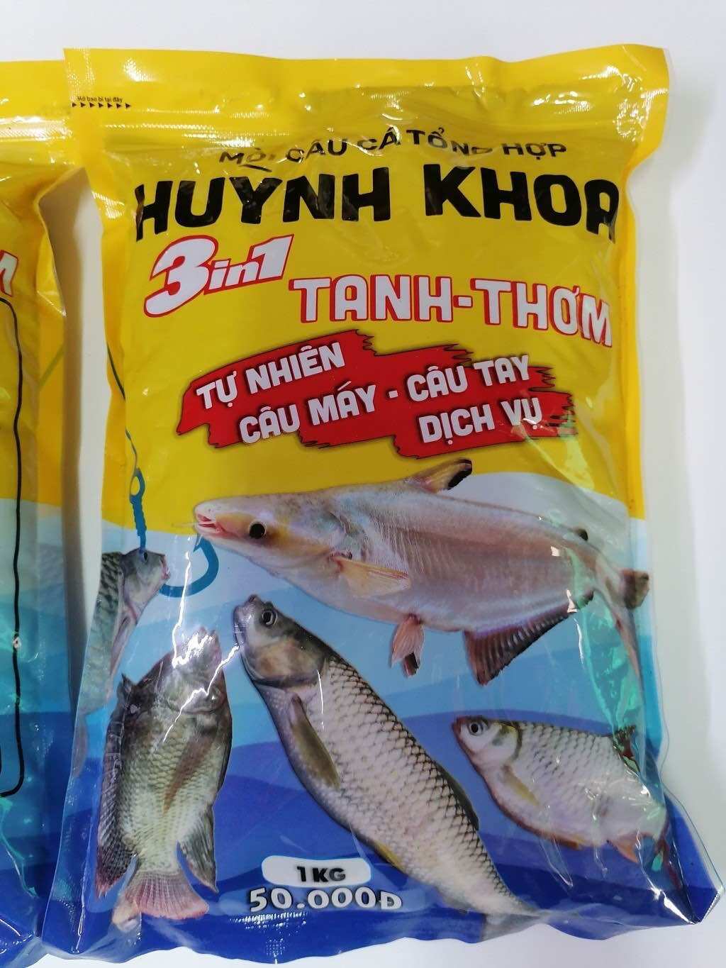 Cám câu cá tổng hợp huỳnh khoa 3in1 tanh thơm