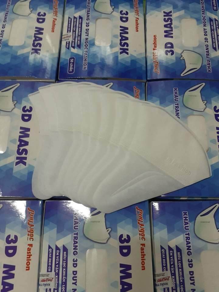 [ Combo 100c]Khẩu trang 3d Duy Ngọc
