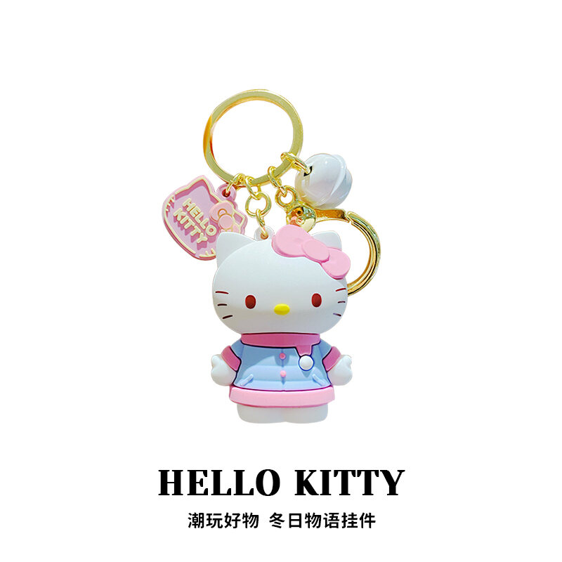 Móc Chìa Khóa HelloKitty Móc Treo Cặp Sách Cặp Đôi Nữ Sinh Sanrio Móc Treo Chú Chó Cinnamoroll Hello