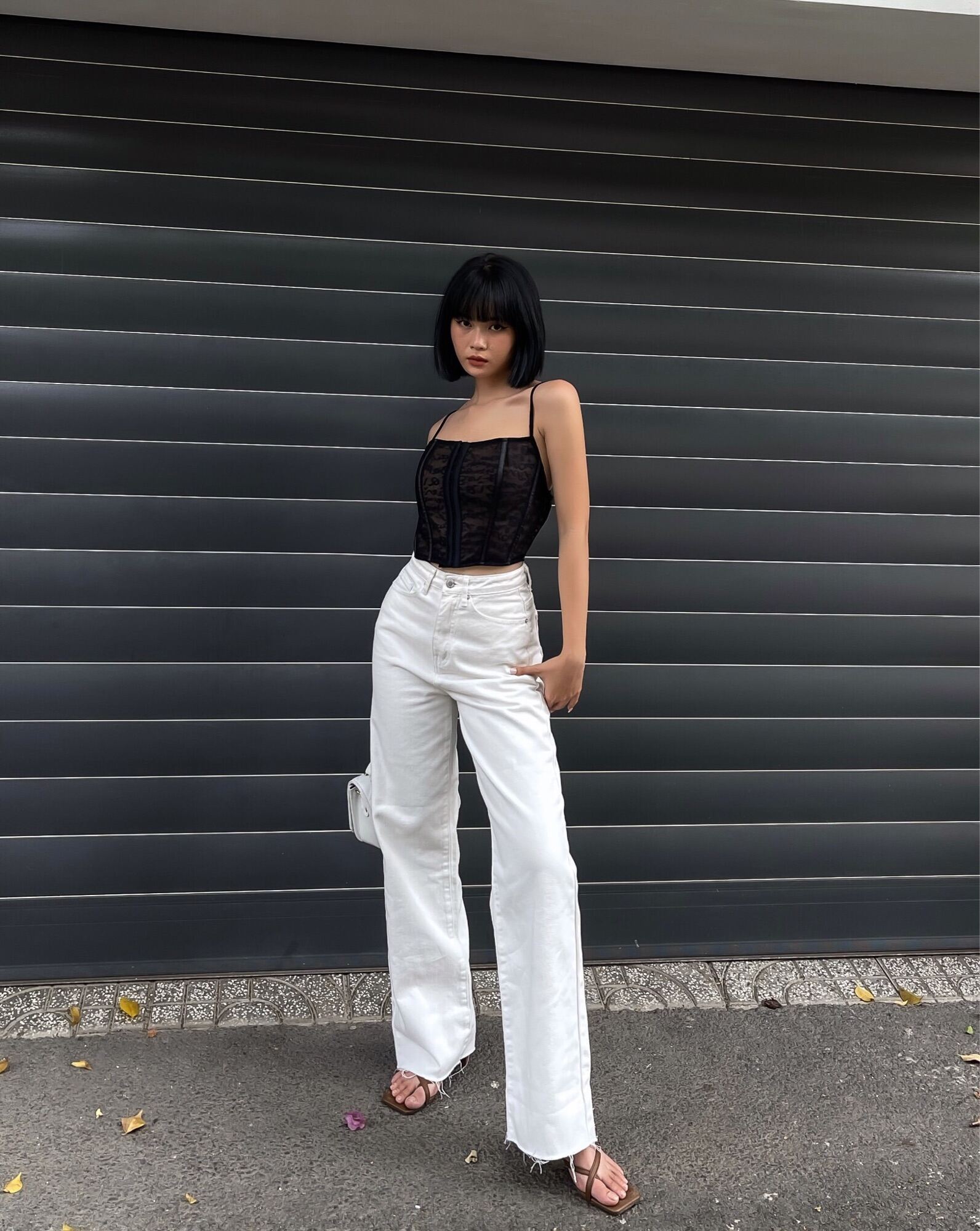 White Jeans - Quần Jeans trắng ống suông - THIẾT KẾ BỞI IAMCOCO.OFFICIAL